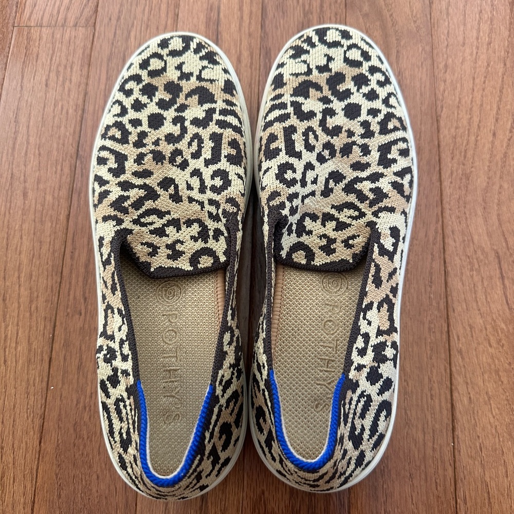 Rothy's Leopard Print Slip-On Shoes
